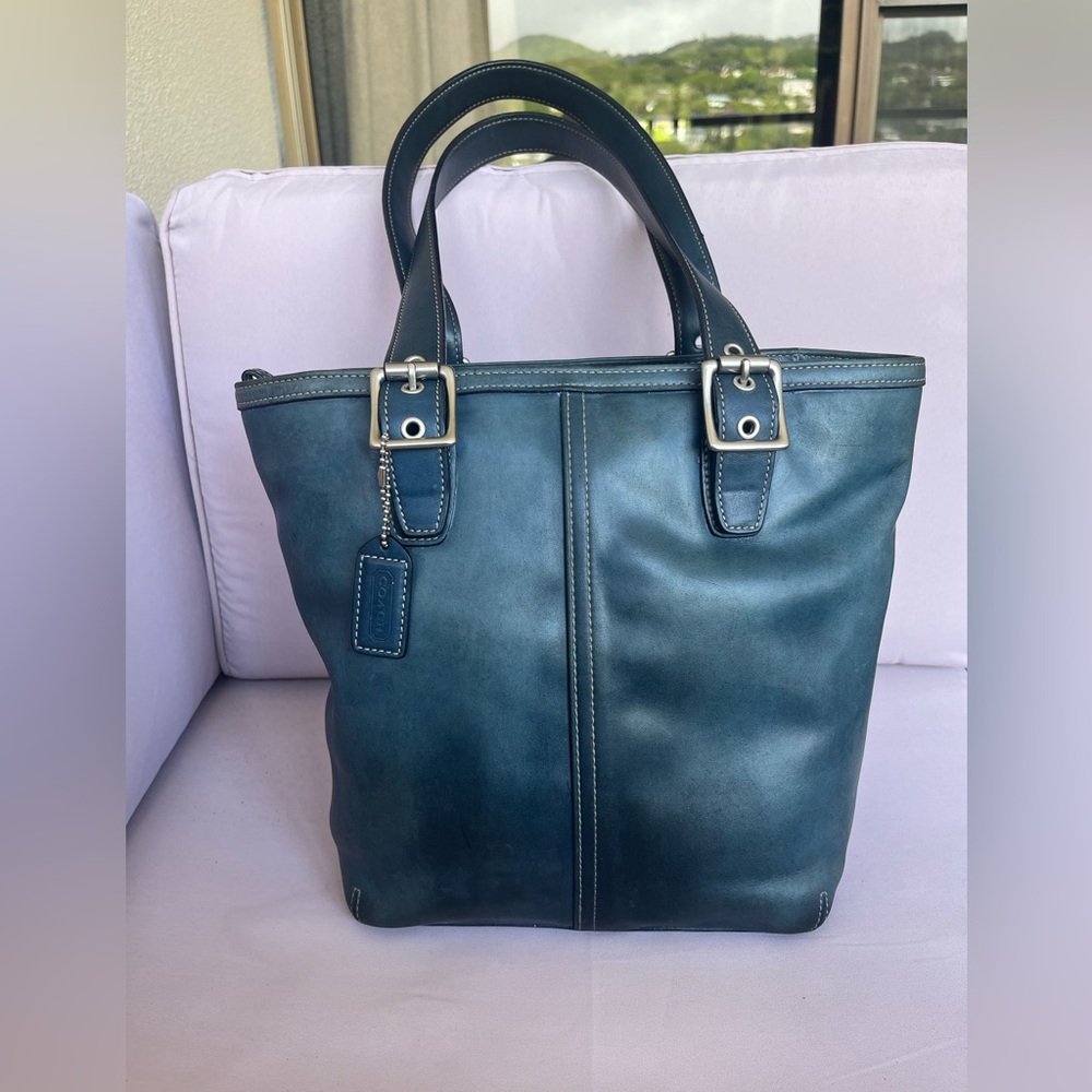Coach Hampton Tote bag in blue #9572